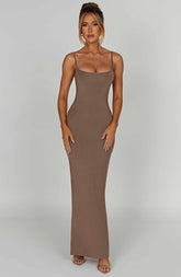 Saskia Maxi Dress - Mocha